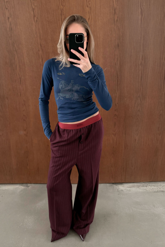 Лонгслив Slim-fit HRTG BLUE